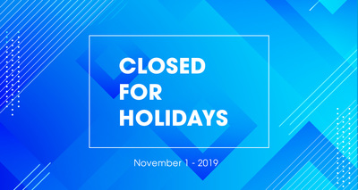 CLOSED FOR HOLIDAYS