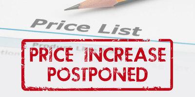 Price increase postponed due to plastics variations