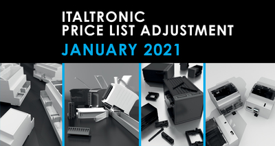 Italtronic price list adjustment - 01 January 2021